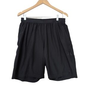 Adidas Axis Woven Athletic Triaining Shorts Mens L Black Gym Activewear Stretch‎